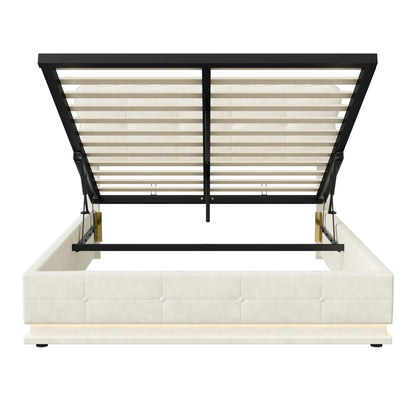 Ares opbergbed met LED‑verlichting