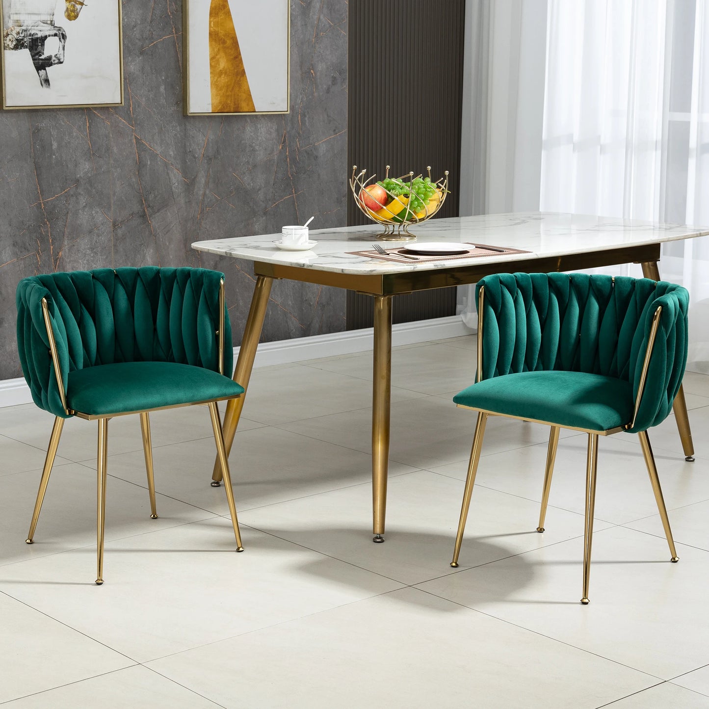Vienna Stoelen – 2-Delig | Luxe Velvet Design