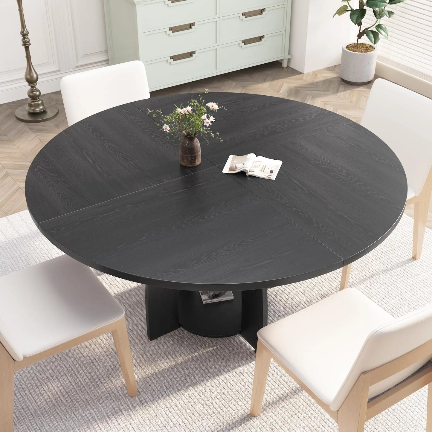 Verona Eettafel – Rond | 4–6 Personen & Opbergruimte