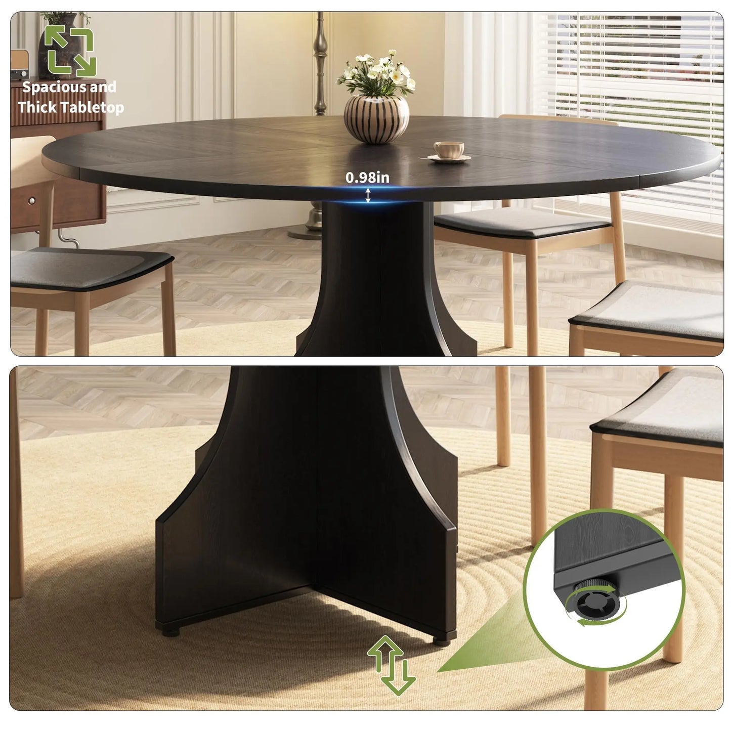 Bologna Eettafel – Rond | 4–6 Personen & Compact
