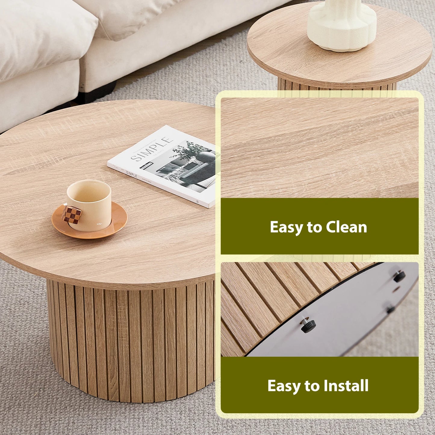 Paris Salontafel Set – 2-Delig | Modern & Ruimtebesparend