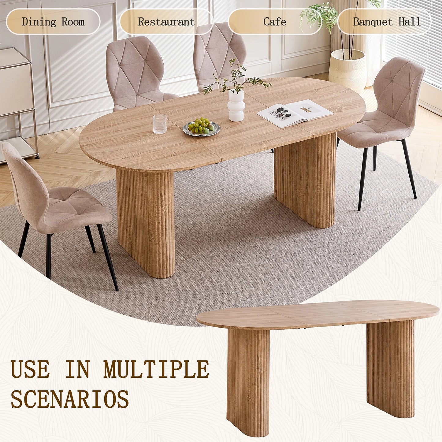Zurich Eettafel – Ovaal | Ruim & Modern