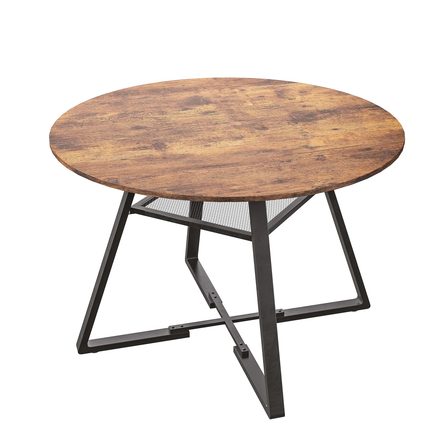 Athens Eettafel – Rond | 120 cm & Industrieel