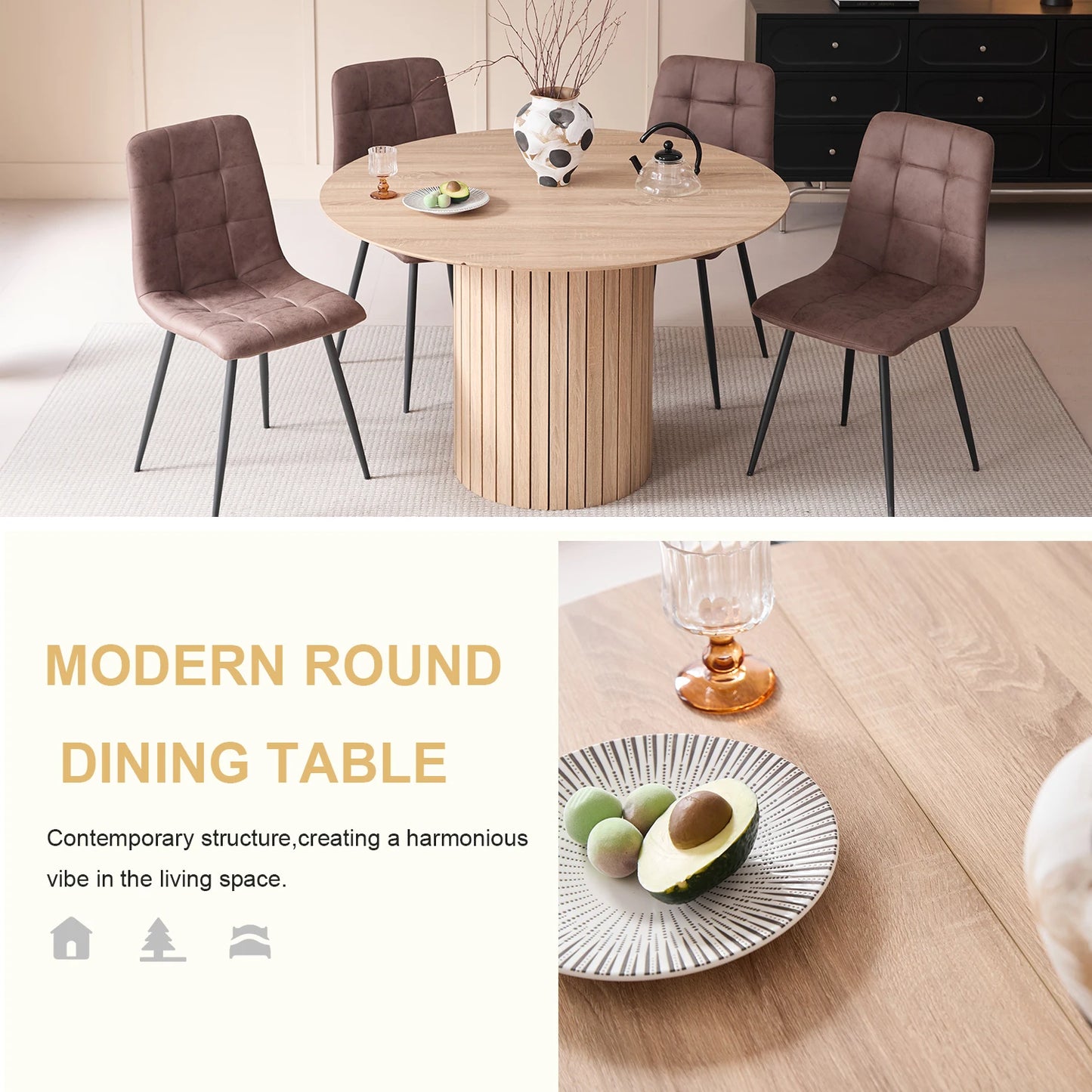 Copenhagen Tafel – Rond Hout | Modern & Veelzijdig