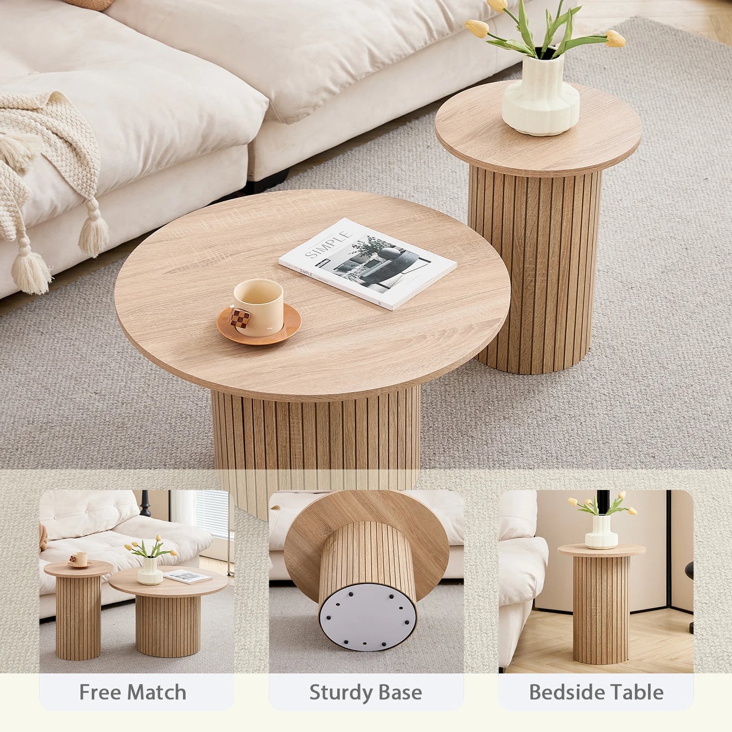 Paris Salontafel Set – 2-Delig | Modern & Ruimtebesparend