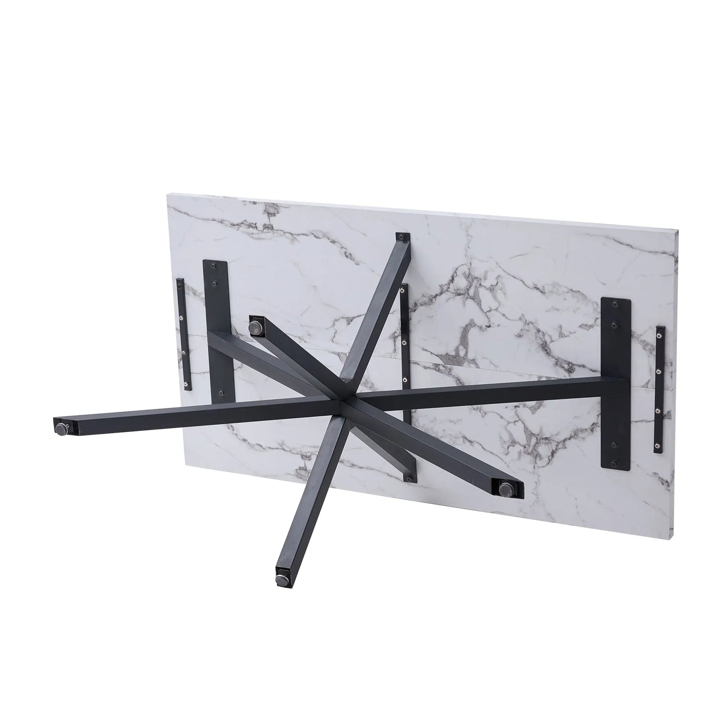 Milan Eettafel – Marmerlook 140 cm | Modern