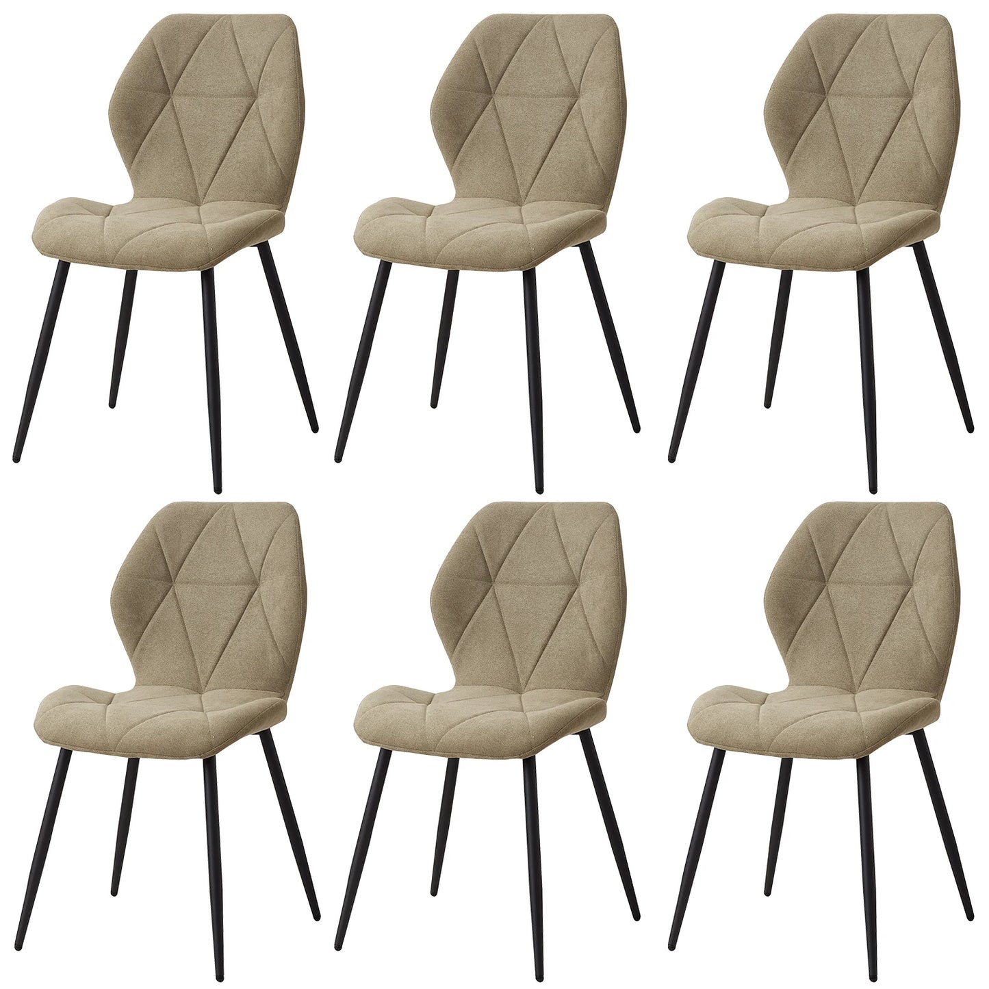 Tallinn Eetkamerstoelen – Linnen | Set van 2/4/6