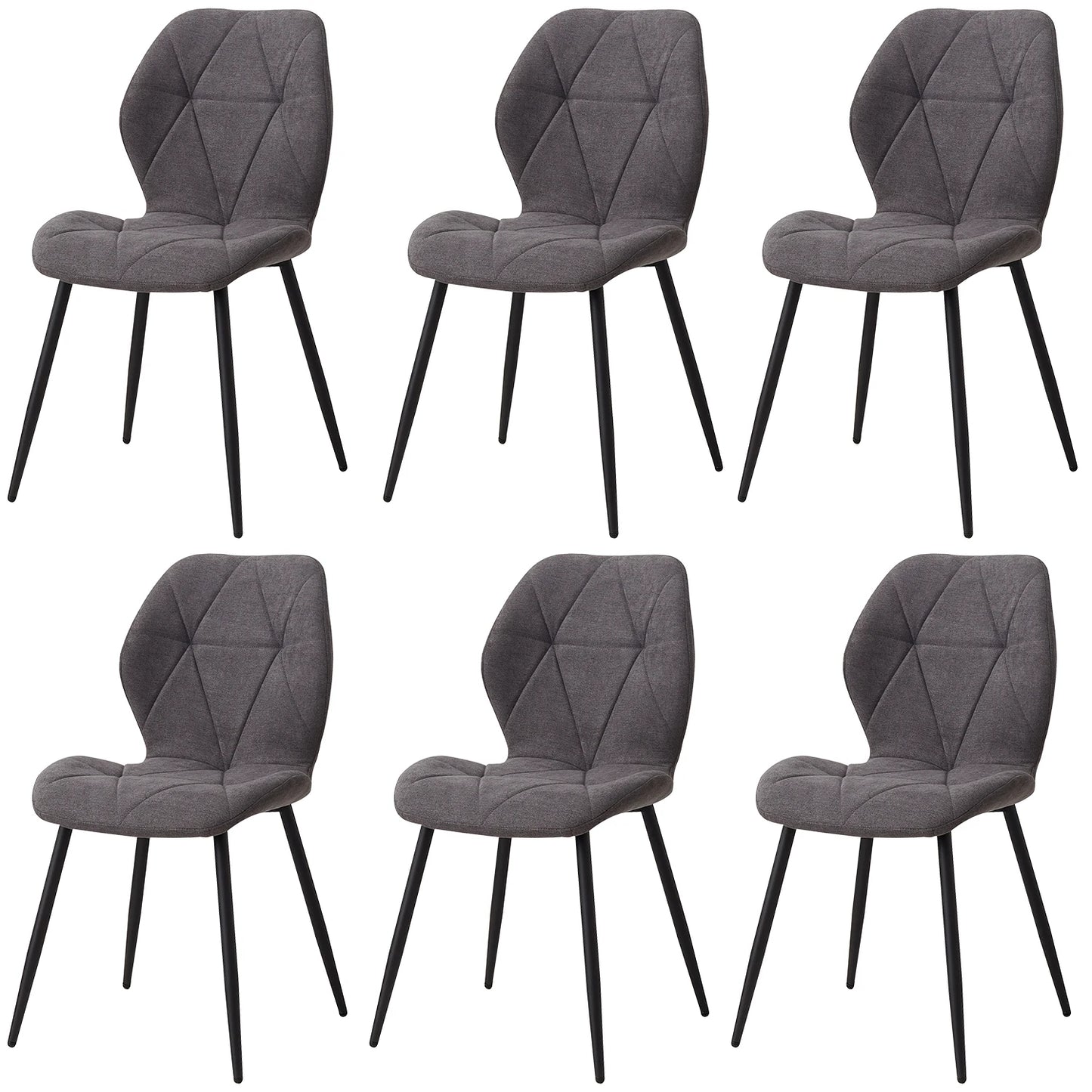 Tallinn Eetkamerstoelen – Linnen | Set van 2/4/6