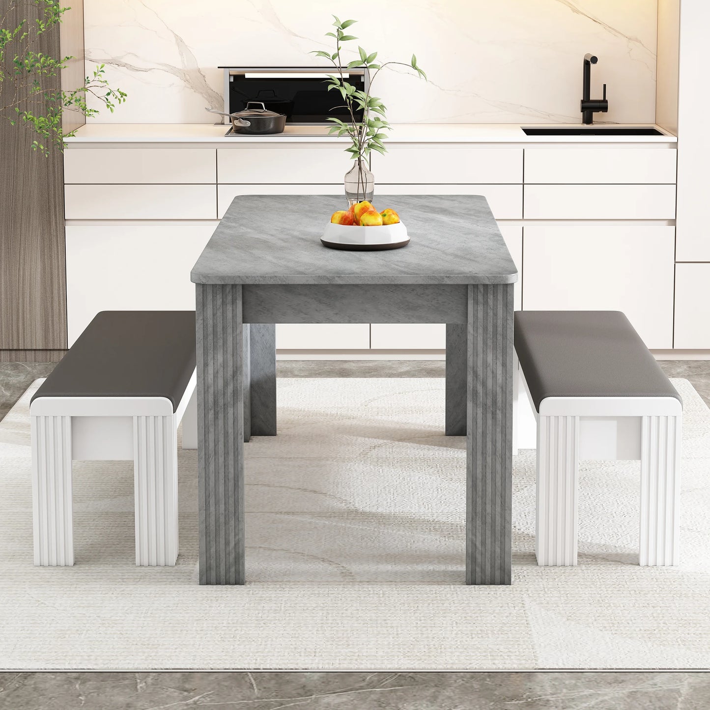 Hamburg Eettafel – Betonlook | Rechthoekig