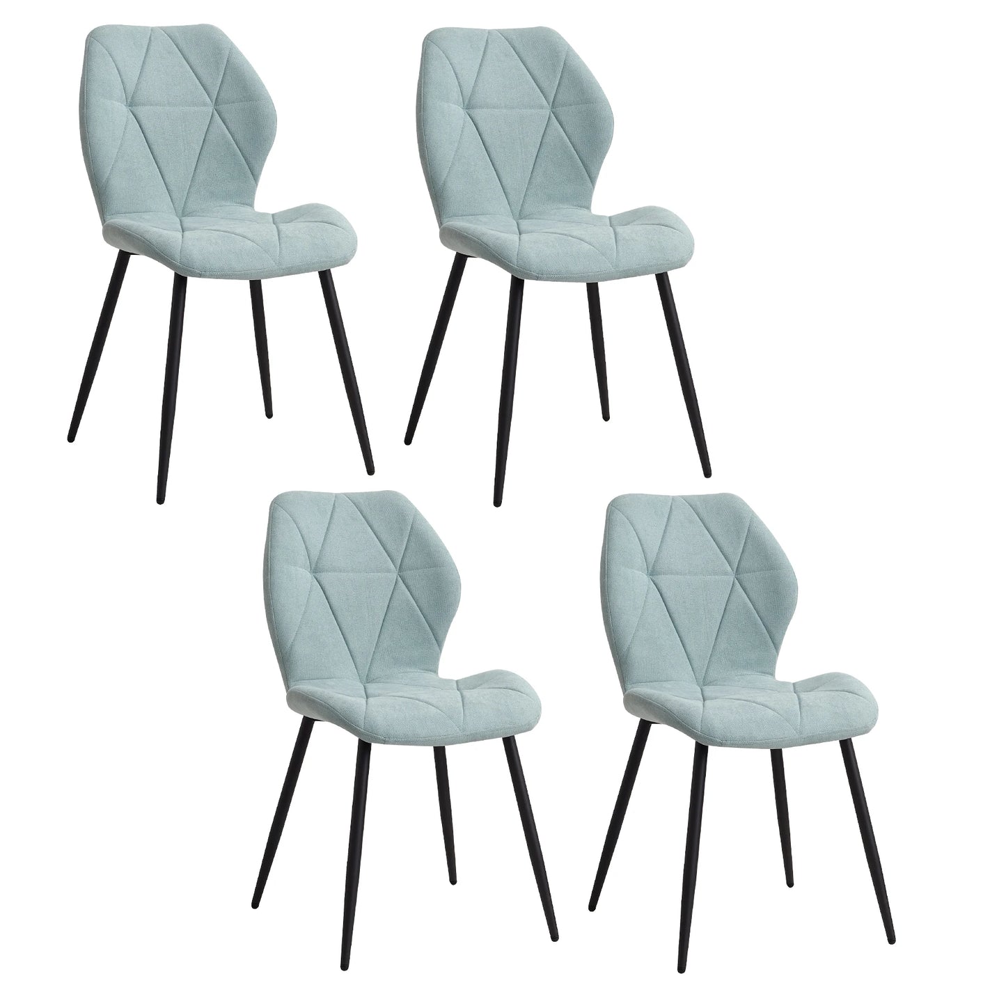 Tallinn Eetkamerstoelen – Linnen | Set van 2/4/6