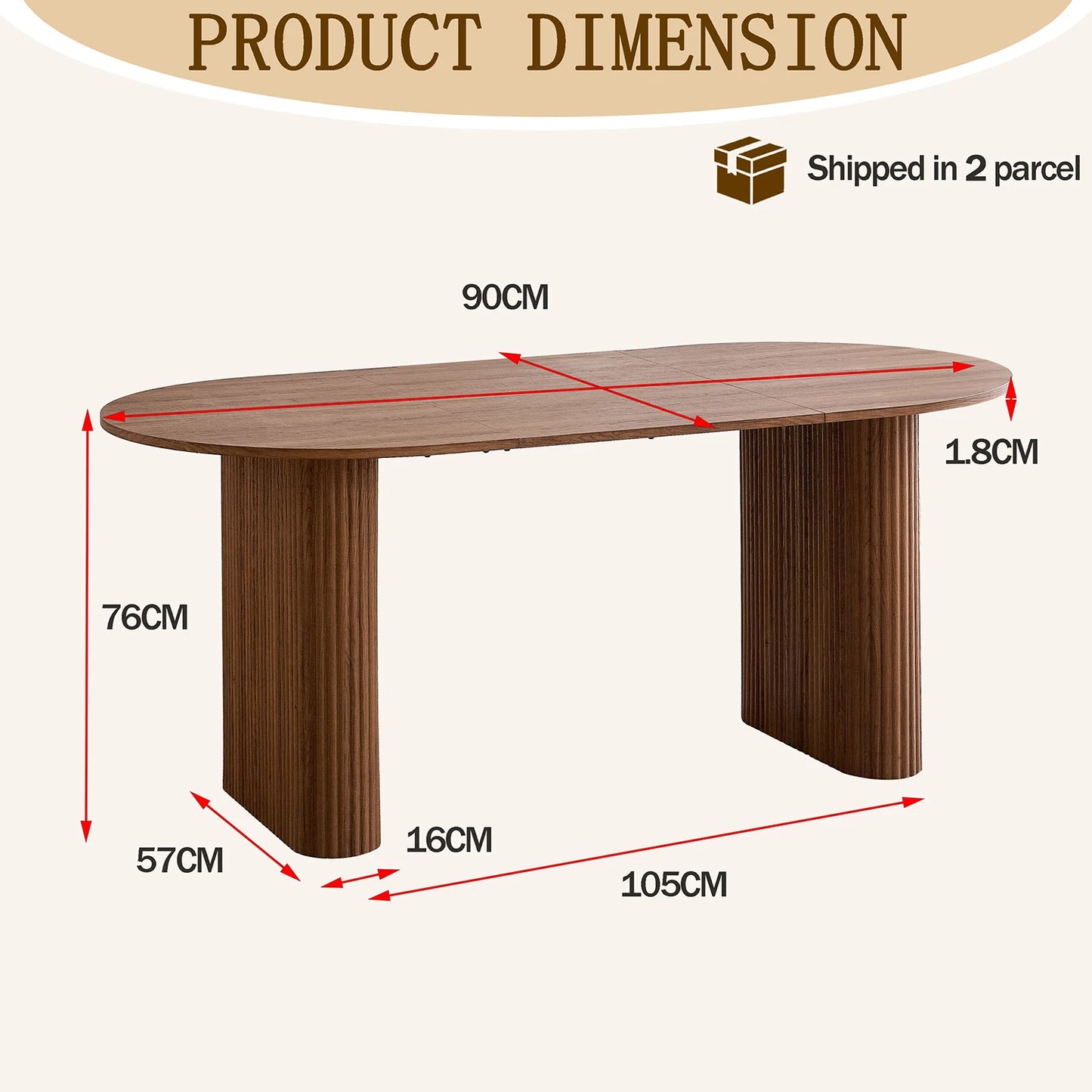Zurich Eettafel – Ovaal | Ruim & Modern